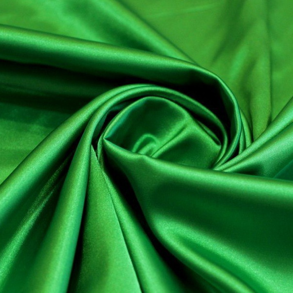 Атлас зеленый - купить в магазине "А-Текстиль"